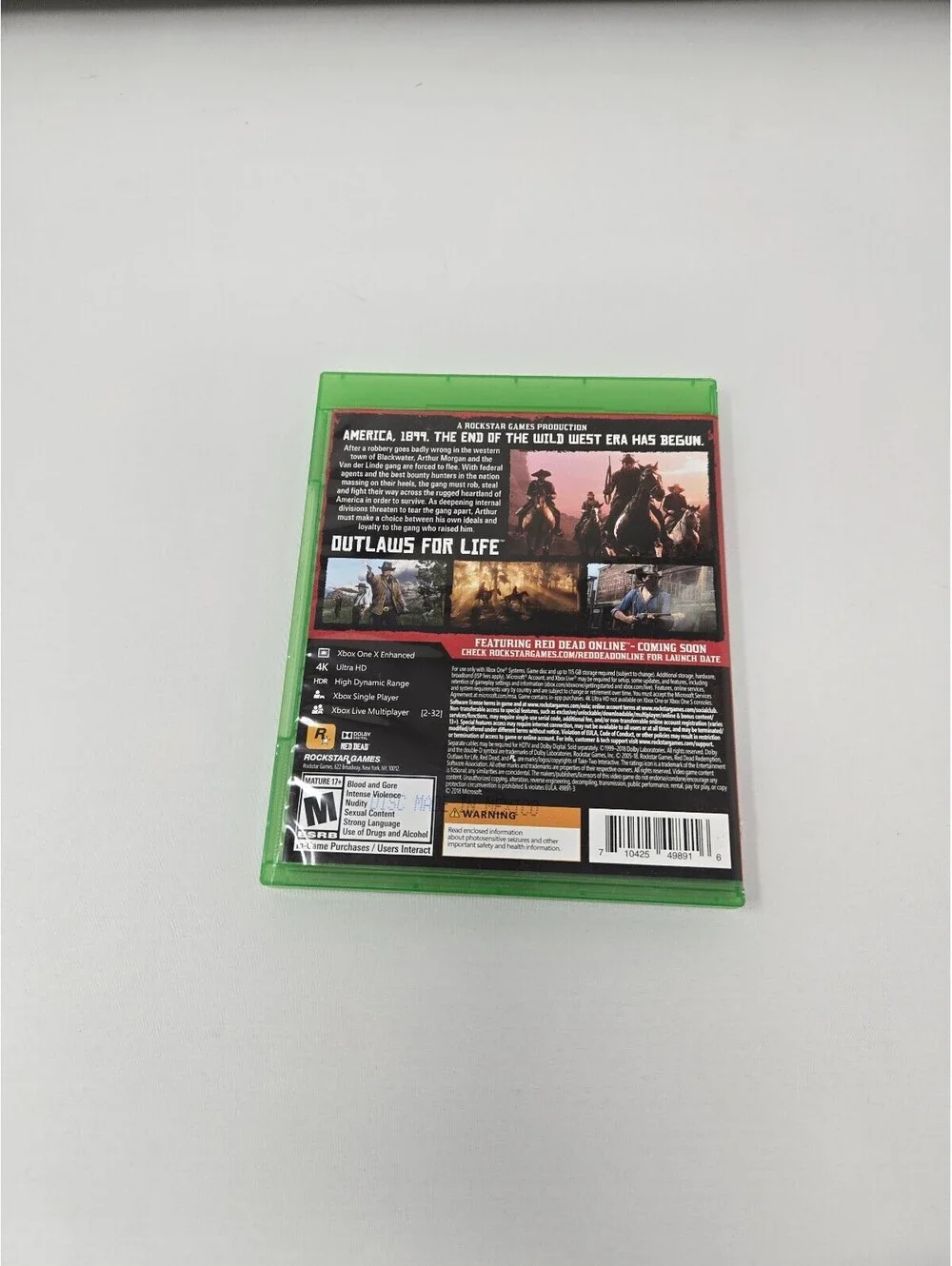 Red Dead Redemption 2 (Xbox One, 2018) Standard Edition CIB - 2-Disc Set